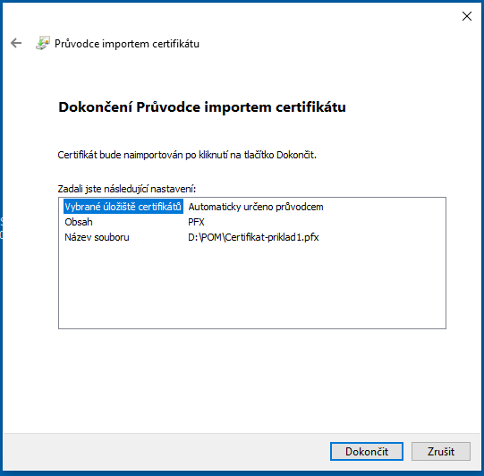 Soubor:Pruvodce importem certifikatu-Dokonceni.png