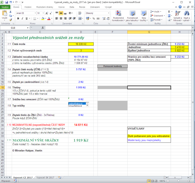 Soubor:Srazky-ze-mzdy-2017-priklad1-MSExcel.png