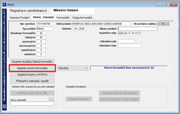Mesicni hlaseni-2026-04 Plneni Odeslani-Naplnit osobni formulare.png
